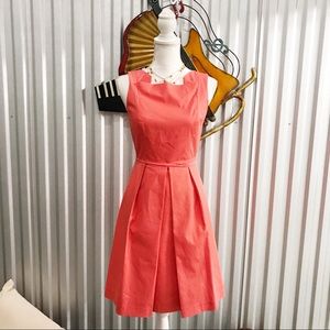 Elie Tahari Rosario Crepe Pleated Dress